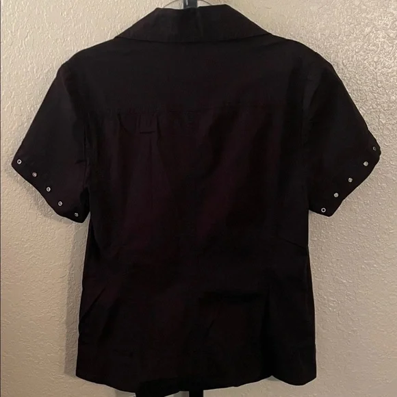Tripp NYC Short Sleeve Zipper Shirt - Picture 2 of 2